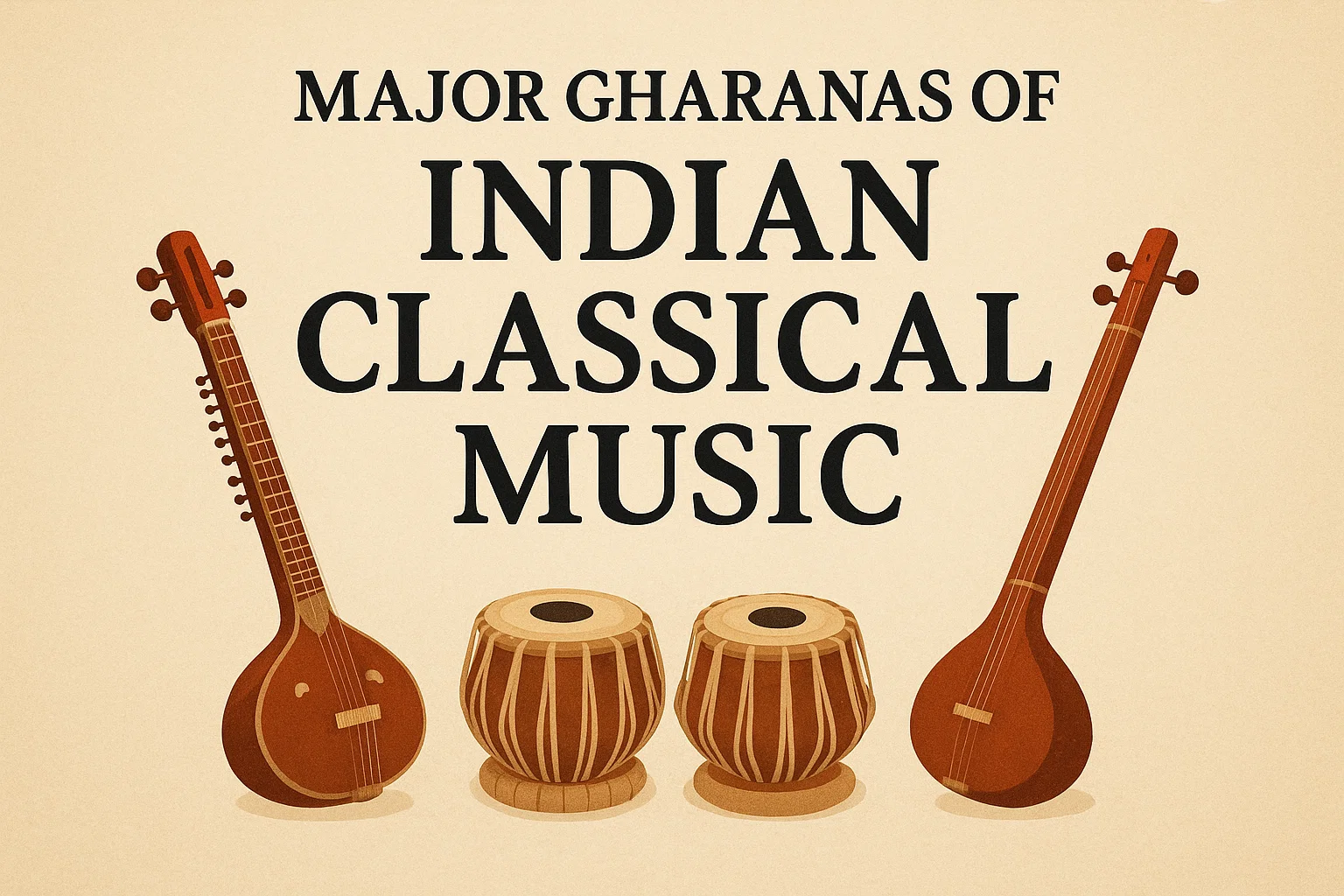 Major Gharanas of Indian Classical Music | Short Notes with PYQs