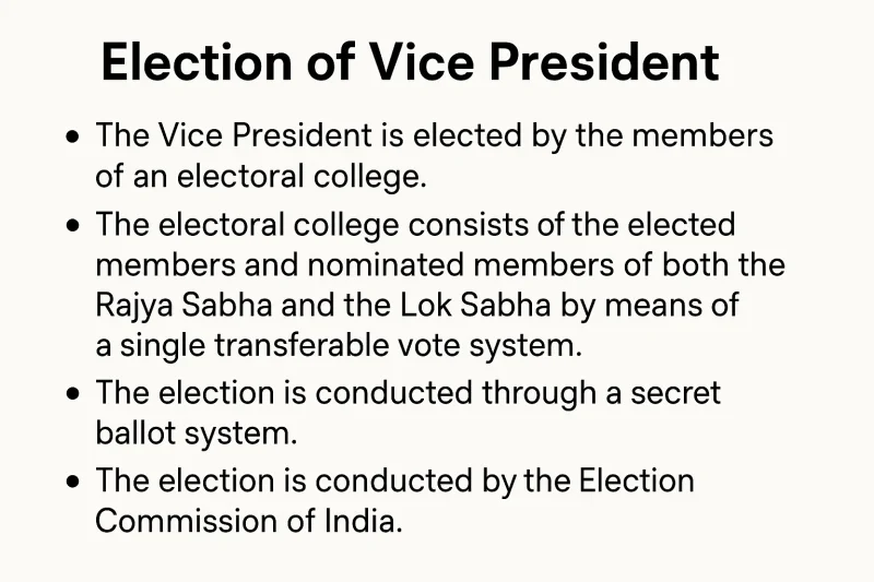 Vice President of India Notes | SSC CGL, RRB, Banking Exams